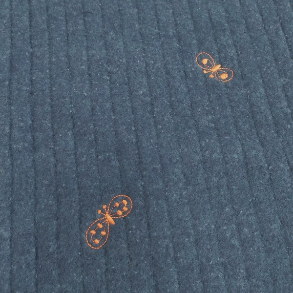 mina perhonen choucho ブランケット ネイビー レディース ミナ