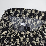 JOURNAL STANDARD relume マジョリカプリーツフラワースカート 花柄 ロングスカート 24SS ブラック レディース ジャーナルスタンダードレリューム【中古】6-0218M∞