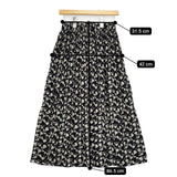 JOURNAL STANDARD relume マジョリカプリーツフラワースカート 花柄 ロングスカート 24SS ブラック レディース ジャーナルスタンダードレリューム【中古】6-0218M∞