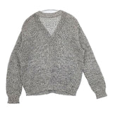 HUMAN WOMAN 077-2170205 ＭＩＸカラーニットカーディガン コットンポリエステル カーディガン グレー レディース ヒューマンウーマン【中古】6-0126M∞