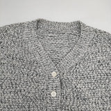 HUMAN WOMAN 077-2170205 ＭＩＸカラーニットカーディガン コットンポリエステル カーディガン グレー レディース ヒューマンウーマン【中古】6-0126M∞