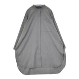 mizuiro-ind TWR stand collar shirt tunic スタンドカラーチュニック ウール混 シャツワンピ ワンピース グレー レディース ミズイロインド【中古】5-1208T∞