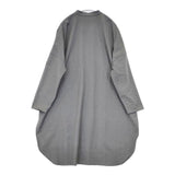 mizuiro-ind TWR stand collar shirt tunic スタンドカラーチュニック ウール混 シャツワンピ ワンピース グレー レディース ミズイロインド【中古】5-1208T∞