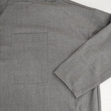 mizuiro-ind TWR stand collar shirt tunic スタンドカラーチュニック ウール混 シャツワンピ ワンピース グレー レディース ミズイロインド【中古】5-1208T∞