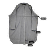 mizuiro-ind TWR stand collar shirt tunic スタンドカラーチュニック ウール混 シャツワンピ ワンピース グレー レディース ミズイロインド【中古】5-1208T∞