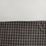 mizuiro-ind 比翼ボタン コットン チェック ブラウス シャツ チャコールグレー レディース ミズイロインド【中古】6-0126M∞