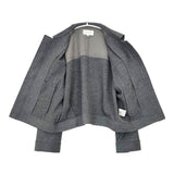 UNTITLED A1153-47412JJ ウール 比翼ジップ ブルゾン ジャケット グレー レディース アンタイトル【中古】5-1208T∞