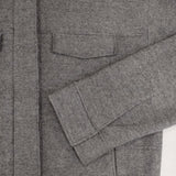 UNTITLED A1153-47412JJ ウール 比翼ジップ ブルゾン ジャケット グレー レディース アンタイトル【中古】5-1208T∞