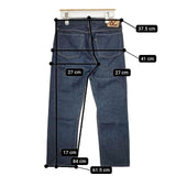 45R/45rpm AD4000比古比女 ジーンズ コットン サイズ27 デニムパンツ ネイビー レディース フォーティーファイブアールピーエム【中古】6-0126G∞