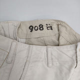45R/45rpm おこめサテンの908チーゴパンツ 定価37400円 コットン サイズ1 パンツ オフホワイト レディース フォーティーファイブアールピーエム【中古】6-0126G∞