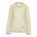 45R/45rpm USモーホール超ガーゼの908クルー 定価22000円 ウール セーター ニット ベージュ レディース フォーティーファイブアールピーエム【中古】5-1208T∞