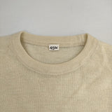 45R/45rpm USモーホール超ガーゼの908クルー 定価22000円 ウール セーター ニット ベージュ レディース フォーティーファイブアールピーエム【中古】5-1208T∞