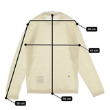 45R/45rpm USモーホール超ガーゼの908クルー 定価22000円 ウール セーター ニット ベージュ レディース フォーティーファイブアールピーエム【中古】5-1208T∞