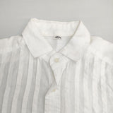 45R/45rpm リネンタック908SHIRT 定価41800円 長袖シャツ ホワイト レディース フォーティーファイブアールピーエム【中古】6-0404M∞
