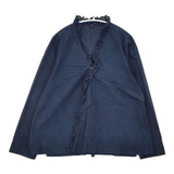 45R/45rpm タペットのカットワークブラウス（インディゴ）定価39600円 ブラウス シャツ ネイビー レディース フォーティーファイブアールピーエム【中古】6-0415M∞