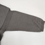MARGARET HOWELL 578-9163011 リネン Vネック HIGH GAUGE GURENSEY KNIT セーター ニット グレー レディース マーガレットハウエル【中古】6-0404M∞