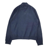 Brooks Brothers 346 コットン ハーフジップ プルオーバー XL セーター ニット ネイビー レディース ブルックスブラザーズ【中古】5-1208M∞