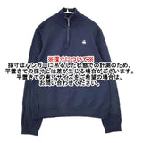Brooks Brothers 346 コットン ハーフジップ プルオーバー XL セーター ニット ネイビー レディース ブルックスブラザーズ【中古】5-1208M∞