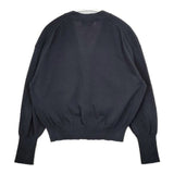 nano universe LB.03 GIZA強撚コットンカーディガン 定価13200円 カーディガン ネイビー レディース ナノユニバース【中古】6-0126M∞