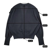 nano universe LB.03 GIZA強撚コットンカーディガン 定価13200円 カーディガン ネイビー レディース ナノユニバース【中古】6-0126M∞