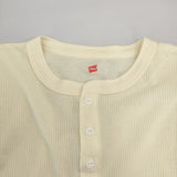 Spick and Span/Hanes Thermal Henly Neck ヘンリーネック 長袖Ｔシャツ カットソー ロンＴ 25SS マスタード レディース スピックアンドスパン/ヘインズ【中古】6-0404M∞