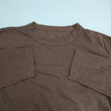 45R/45rpm コットン 長袖Ｔシャツ カットソー ロンＴ ブラウン レディース フォーティーファイブアールピーエム【中古】6-0126M∞