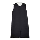AZUL by MOUSSY SWEATTER LONG VEST ロング ベスト ブラック レディース アズールバイマウジー【中古】5-1218M∞