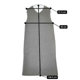 AZUL by MOUSSY SWEATTER LONG VEST ロング ベスト グレー レディース アズールバイマウジー【中古】5-1218M∞