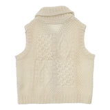 Sunny clouds ケーブル ノースリーブ ニット ベスト アイボリー レディース サニークラウズ【中古】5-1218T∞