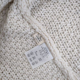 Sunny clouds ケーブル ノースリーブ ニット ベスト アイボリー レディース サニークラウズ【中古】5-1218T∞