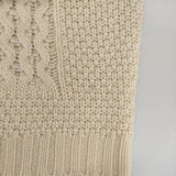 Sunny clouds ケーブル ノースリーブ ニット ベスト アイボリー レディース サニークラウズ【中古】5-1218T∞