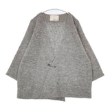 Pual ce cin ピン付き 羽織 モヘヤ混 カーディガン グレー レディース ピュアルセシン【中古】5-1218T∞
