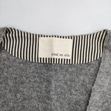 Pual ce cin ピン付き 羽織 モヘヤ混 カーディガン グレー レディース ピュアルセシン【中古】5-1218T∞