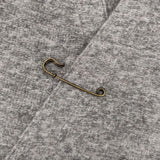 Pual ce cin ピン付き 羽織 モヘヤ混 カーディガン グレー レディース ピュアルセシン【中古】5-1218T∞