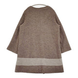 SELF+SERVICE フード着脱可能 MS1394005-SS サイズL ウール コート ブラウン レディース セルフ＋サービス【中古】5-1213T♪