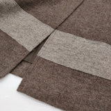 SELF+SERVICE フード着脱可能 MS1394005-SS サイズL ウール コート ブラウン レディース セルフ＋サービス【中古】5-1213T♪