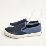 Keds MAIN SAIL 2 SLIP ON スウェード スエード 25cm US8 スニーカー ネイビー ブルー レディース ケッズ【中古】5-1222G◎