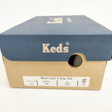 Keds MAIN SAIL 2 SLIP ON スウェード スエード 25cm US8 スニーカー ネイビー ブルー レディース ケッズ【中古】5-1222G◎