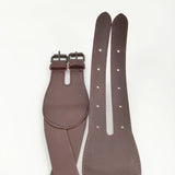 23区 ダブルバックル イタリア製 レザー 革 ベルト
 ブラウン レディース ニジュウサンク【中古】6-0110G∞