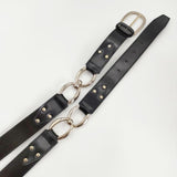 23区 チェーン レザー ベルト ブラック シルバー レディース 23区【中古】6-0110G∞