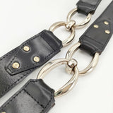 23区 チェーン レザー ベルト ブラック シルバー レディース 23区【中古】6-0110G∞