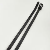 23区 スタッズ付き ナロー イタリア製 レザー 革 ベルト ブラック レディース 23区【中古】6-0110G∞