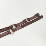 23区 メッシュ レザー ベルト ブラウン レディース 23区【中古】6-0110G∞