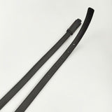 23区 型押し バックル ナロー レザー ベルト ブラック レディース 23区【中古】6-0110G∞