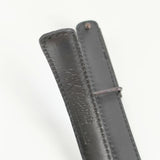 23区 型押し バックル ナロー レザー ベルト ブラック レディース 23区【中古】6-0110G∞