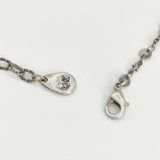 23区 石付き ロザリオ クロス 十字架 ネックレス シルバー ブラック レディース 23区【中古】6-0110G∞