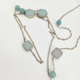 23区 石付き ロング ネックレス ゴールド エメラルドグリーン レディース 23区【中古】6-0110G∞