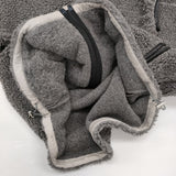 CALUX CALUX BOA ZIP ボアジャケット CA25DEU-BZ02 スタンドカラー ブルゾン グレー レディース キャラクス【中古】5-1213T♪