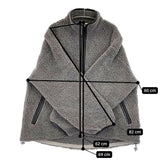 CALUX CALUX BOA ZIP ボアジャケット CA25DEU-BZ02 スタンドカラー ブルゾン グレー レディース キャラクス【中古】5-1213T♪