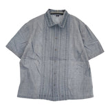 45R/45rpm 藍インドカディdeレースの四角ブラウス 定価51700円 ブラウス シャツ ブルー レディース フォーティーファイブアールピーエム【中古】6-0407S♪